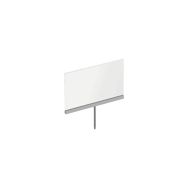 11"W X 7"H FOLDED ACRYLIC SIGN HOLDER WITH STEM