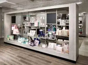 a store inside of a building