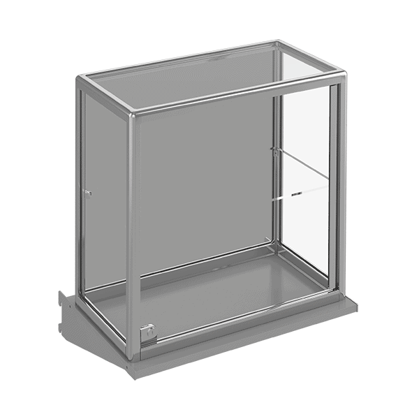 LOCKING SHOWCASE W/GLASS SHELF